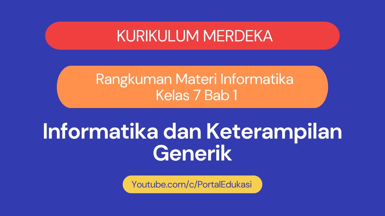 Bukan Sekadar Main Komputer: Menguasai Informatika & Keterampilan Generik di Era Digital